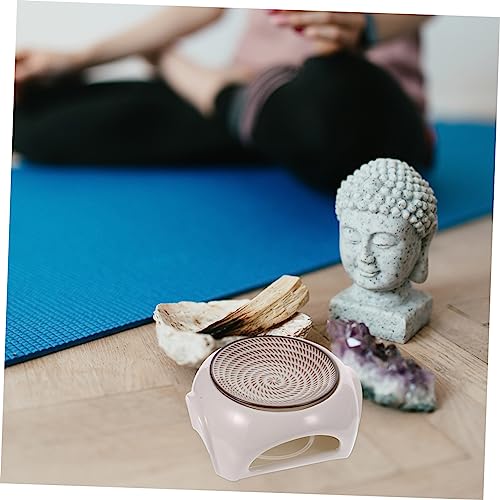 Brûleur à cire électrique céramique blanche diffuseur de parfum d'ambiance maison