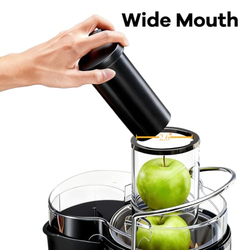 Image of NEWBULIG Centrifugal Juicer, 2.6 inch Feed Chute, Black