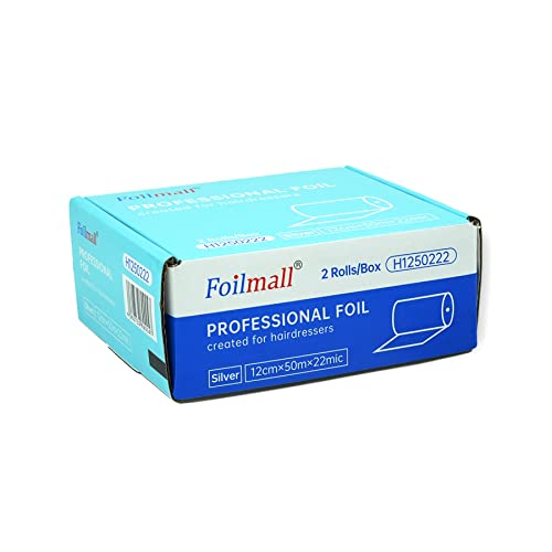 Foto von Alufolie Aluminium Foil 12 cm x 100 m x 22 my Highlights Emotion Haare Colorationszubehör (100meter, Silber)