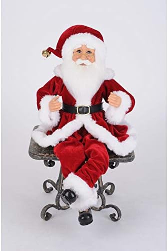 Karen Didion Originals Traditional Poseable Santas (Set of 2) Figurine, 17" image 3