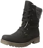 Weicher Gehcomfort Rieker Damen 78531 Kurzschaft Stiefel, Schwarz (Schwarz/Anthrazit 00), 39 EU