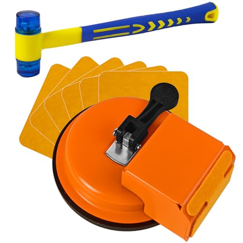 Floor Gap Fixer Tools with Suction Cup, Rubber Mallet Hammer,