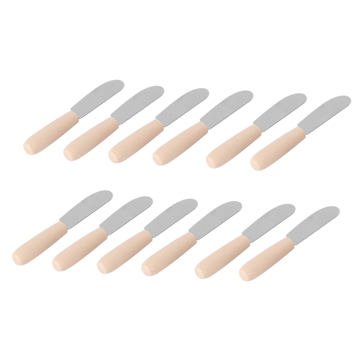 30pièces Spatules à Beurre Acier Inoxydable Avec Poignée Plastique Ustensiles De Cuisine Pour Tartiner Et Épandre