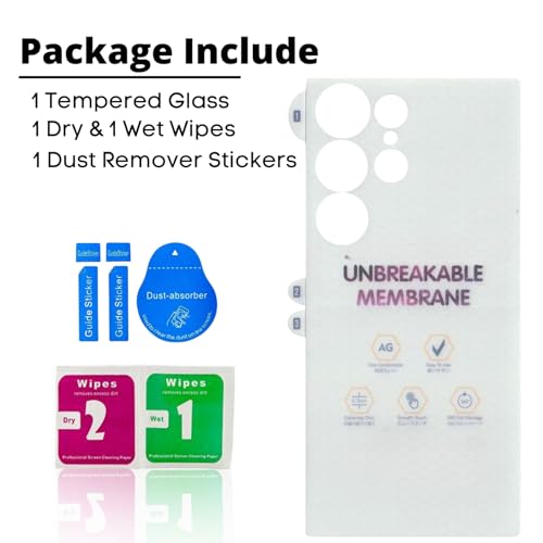 Image of TechTrendz Unbreakable Hydrogel Membrane TPU Back Matte Screen Guard Protector Compatible with Samsung Galaxy S24 Ultra 5G (It is not Tempered Glass)
