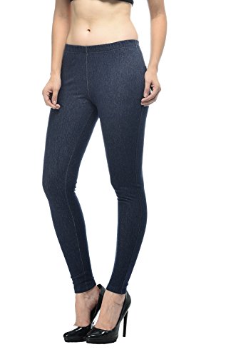 Image of Frenchtrendz Women's Slim Fit Mid Rise Stretchable Cotton Modal Spandex Jegging Pull On