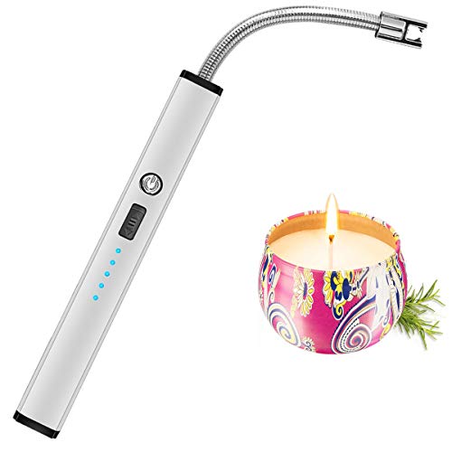 Candle Lighter, Electric Arc Lighter USB Rechargeable Long Lighters Wand Flexible for Candles