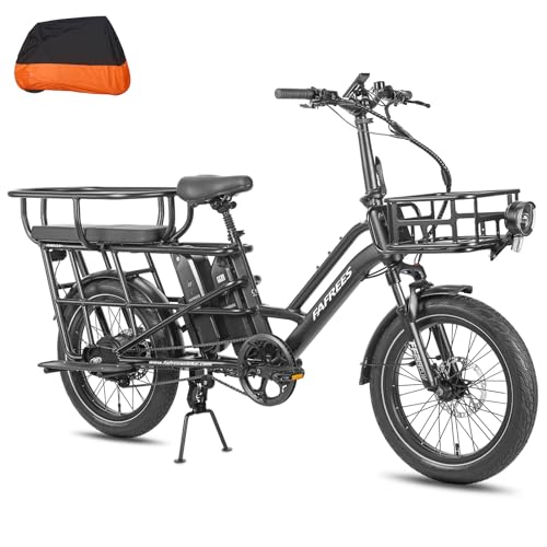 Fafrees FF20 CUV Fatbike - Bicicleta eléctrica para adultos, 20 pulgadas, 200 kg, 2 baterías de 12 Ah, 48 V, 576 Wh, 75 N.m, 25 km/h, para hombre, bicicleta eléctrica de montaña y mujer, color negro