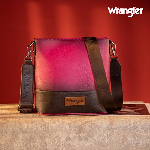 Image of Wrangler Crossbody Purses for Women Two Tone Crossbody Bags Women Purses and Handbags