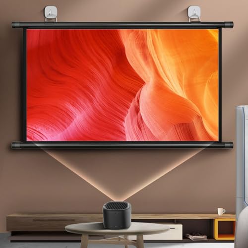 Pantalla para proyector portátil 80" 4:3 Fibra de vidrio miniatura 1