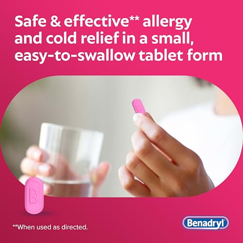 Image of Benadryl Ultratabs Allergy Relief, 25 mg Diphenhydramine HCl, 100 Ct