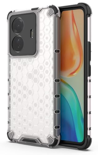Image of Prime Retail Hard PC Back Case Cover for Vivo T1 Pro 5G Anti Slip Ultra Thin Shockproof Reinforced Corners (Transparent)