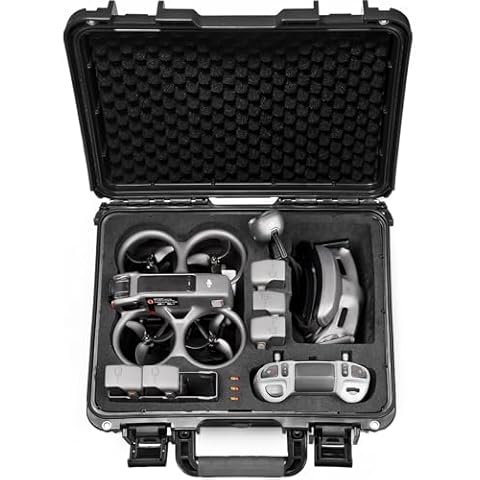 Lekufee Waterproof Hard Case for DJI Avata 2 Drone,DJI Avata 2 Fly More Combo,DJI Goggles 3(NOT for Goggles N3),DJI RC Motion 3,DJI FPV Remote Controller 3 and Accessories(Case Only) Cover