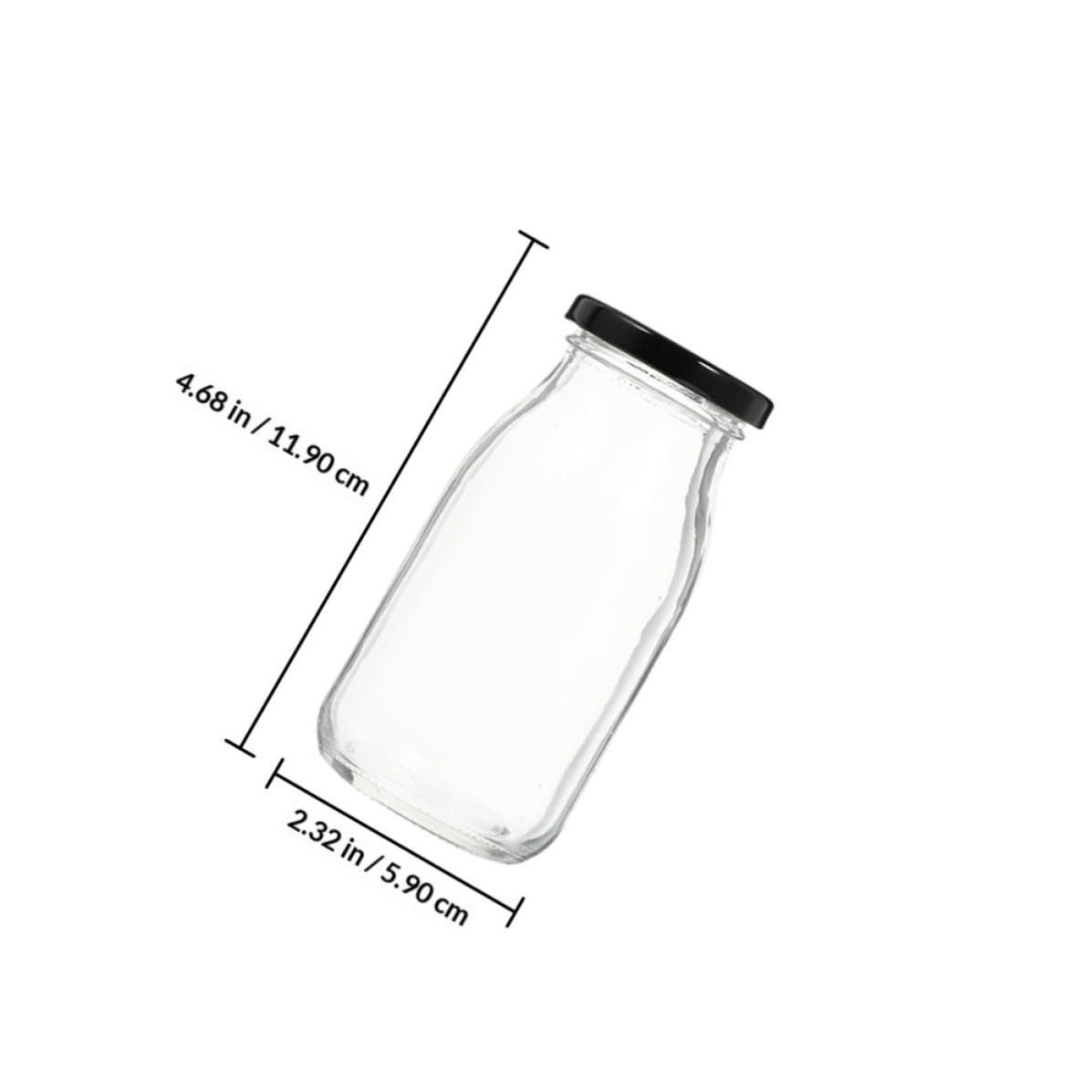Alipis 10 Pezzi Bottiglia per Yogurt in Vetro 200ml con Chiusura Ermetica