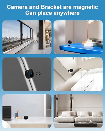 AOBOCAM Mini Spy Hidden Camera, Wireless WiFi home security camera 1080P HD, Indoor Camera with Night Vision, Motion Detection, Cloud & SD Card Storage come with app (Black 1) - Image 5