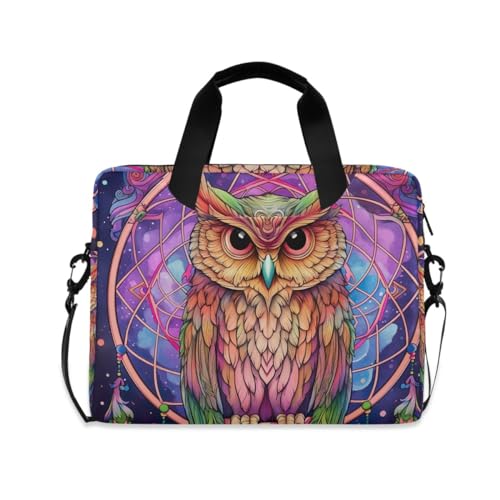 Sac ordinateur 15,6" à fleurs bleu et or pour illuminer vos journées de bureau