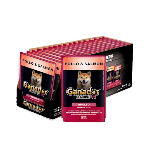 Alimento humedo para Perro Ganador Premium Pollo & Salmon