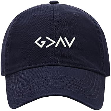 Baseball Cap Men God is Greater Embroidered Washed Cotton Dad Hat Baseball Caps