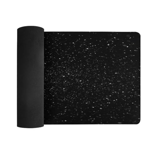 Black Glitter Desk Pad con Base de Goma Grande miniatura 3
