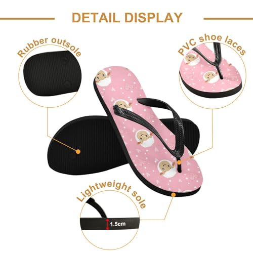 Cute Sheep Flip Flop Beach Summer Casual Sandal for Women & Men Shower Shoes 208617342