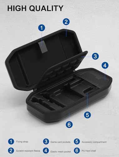 Image of JUSPRO Carrying Case for Nintendo Switch 2, Hard Shell Travel Case with Large Storage for Console & Accessories