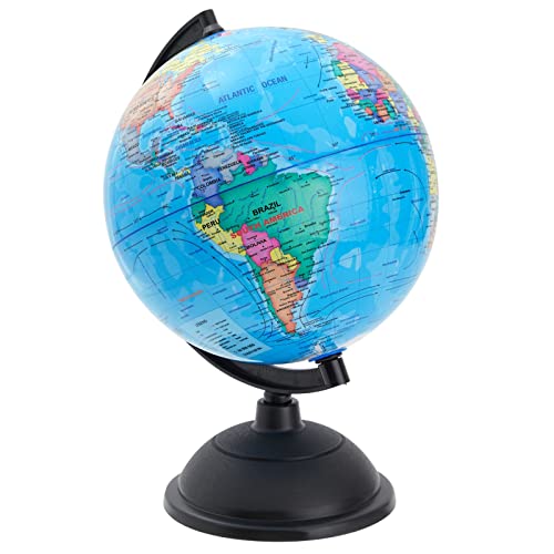 Juvale World Globe for Kids - 8-Inch, Multicolor with Plastic Stand - Educational Desk Globe with World Map for Kids & Classroom Decor by Juvale - Image 8