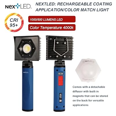 NextLED Premium Detailing Light Bundle: NT-V3505 Ceramic Coating Light & NT-1010UV 4-Color Paint Inspection Light
