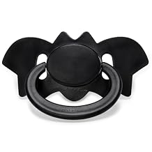 LittleForBig Bigshield Generation-II Adult Sized Pacifier - Baby Bat Pacifier Black
