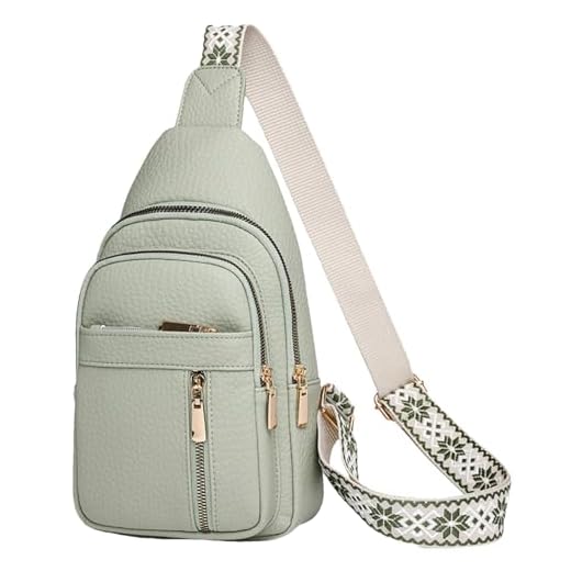 Bolsa tiracolo feminina - Bolsa tiracolo de couro PU de ombro único, bolsa de ombro pequena casual, bolsa de peito feminina, pochete para atividades ao ar livre, Verde, Refer to description