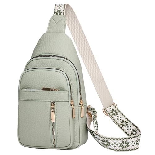 Bolsa bandolera para mujer casual de un solo hombro con múltiples bolsillos prácticos