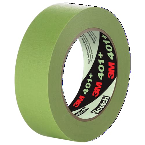 Image of 3M High Performance Green Masking Tape 401+, 24 in x 60 yd, 6.7mil