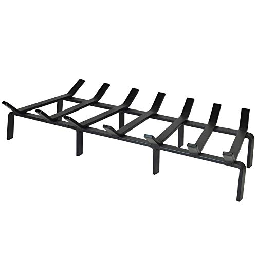 SteelFreak Heavy Duty Steel Fireplace Grate - Made in The USA (30 Inch)