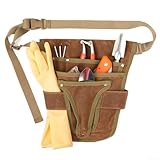 Photo Gallery gdfnmogo borsa porta attrezzi da giardino, impermeabile, in tela cerata, con 8 tasche multiformato e zaino convertibile, borsa a tracolla o cinghie per il trasporto a mano (marrone) Photo Gallery gdfnmogo borsa porta attrezzi da giardino, impermeabile, in tela cerata, con 8 tasche multiformato e zaino convertibile, borsa a tracolla o cinghie per il trasporto a mano (marrone)