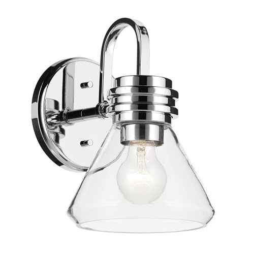 Kichler Farum 1-Light Bathroom Wall Light, Chrome