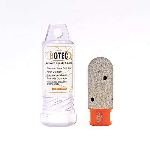 BGTEC Diamond Finger Bit 25mm Vacuum Brazed Diamond Milling Bit Enlarging and Shaping Round Bevel Existing Holes for Tile Stone Porcelain Hard Ceramic Marble Granite Countertop