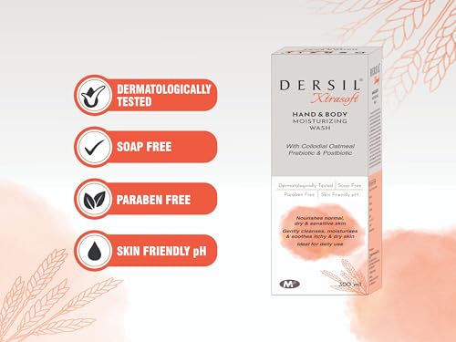 Image of Xtrasoft Hand & Body Moisturizing Wash with Collodial Oatmeal Prebiotic and Postbiotic (300 ML)