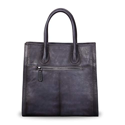 Genuine Leather Top Handle Bags For Women Handmade Vintage Crossbody Handbags Satchels Purse (Vertical-Multicolor1) Medium #TOP2