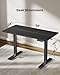 Marsail Electric Standing Desk, Adjustable Height Stand up Desk, 55 x 24 Inches Sit Stand Home Office Desk, Computer Desk, Black