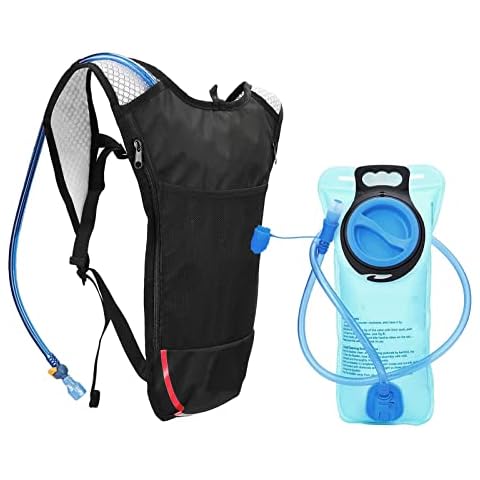 Masvan Lightweight Hydration Backpack, 2L Insulated Water Bladder Pack, Water Rucksack for Kids Women Men Hiking Cycling Camping Running,Brass Cover