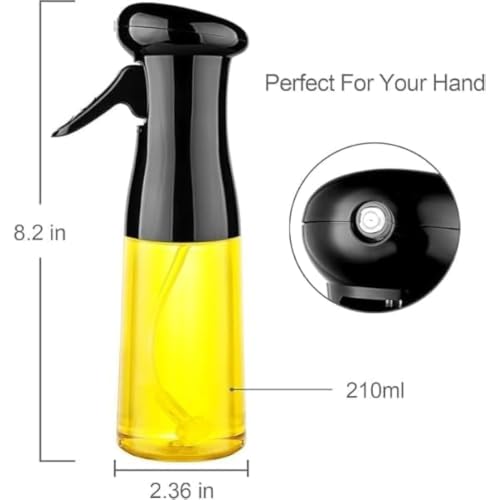 Image of Air Fryer Accessories Combo Kit - Silicone Air Fryer Liners Set, 200ml Oil Spray Bottle, Silicone Brush, Spatula & Heat Resistant Grip | Reusable Non-Stick Air Fryer Kitchen Tools (11 pcs)