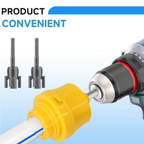 2 Stück Innen-Außengewindeschneider für PPR/PVC-Rohre 20 mm + 25 mm (1/2 + 3/4) | Integrierter Wasserrohr-Gewindeschneider | Schnelle Gewindeschneidung für Sanitärprojekte​