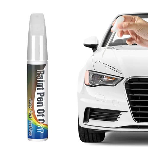 Hyleara Lackstift Auto Weiß Lackstift Weiß Auto Auto Reparatur Lack Pinsel Universalweiß Lackstift Wird zum Ausbessern von Lackschäden und Kratzern verwendet für Autos Motorräder Transporter