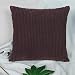 KnSam Housse de Coussin Polyester 45x45cm, Taie d'oreiller Couleur Unie Brun Foncé-1PCS, Housse d'oreiller Protection