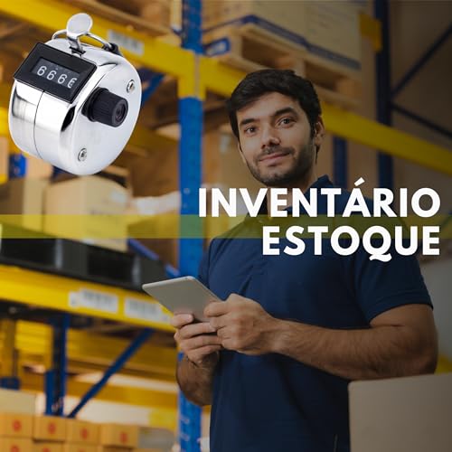 Contador Manual Numérico Estatístico 4 Dígitos Analógico Entrada Controle Pessoas Bares Restaurantes