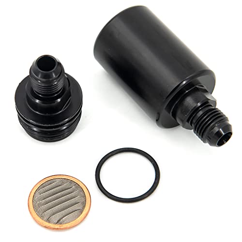 CNRAQR 6AN Fuel Filters Removable and Replaceable Black Anodized Aluminum