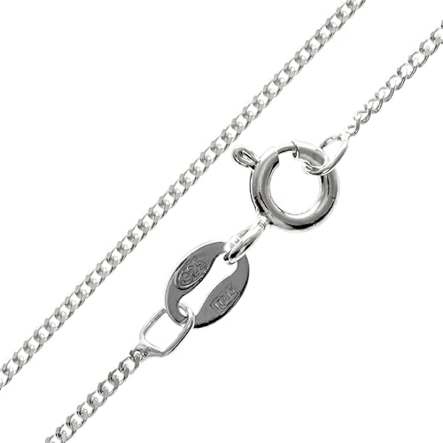 Chaîne gourmette argent à porter seule ou avec pendentif de 36 à 100cm