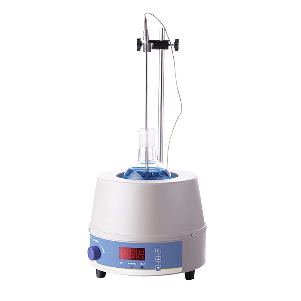 Agitador MagnéTico De Manto Calefactor EléCtrico De 100/250/500/1000 Ml, Control De Temperatura Digital, RT A 380 ℃, con Barra De AgitacióN, Soporte De Soporte Y Sonda De Temperatura,250ml