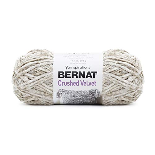 Image of Bernat Crushed Velvet Yarn, Cream