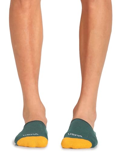 Image of U.S. POLO ASSN. Men's ES004 Terry Finish No Show Socks - Pack Of 3