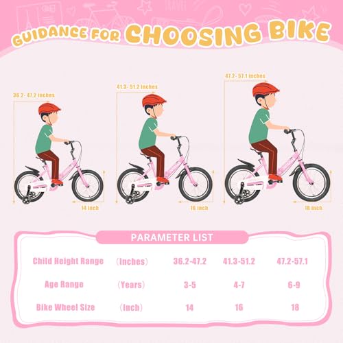 image for MarKnig 18 Inch Folding Kids Bike for 6-9 yrs Old Boys and Girls, Free