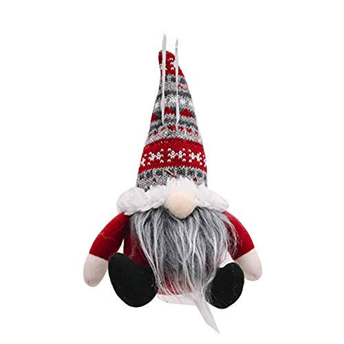 Benoon Colgante De árbol De Navidad, Adornos De Gnomo De Navidad Sombrero De Punto Colgante De...